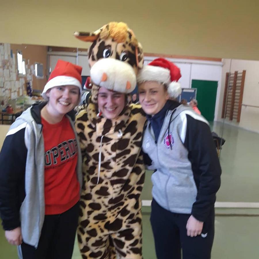 Le girafon de Pleyber Christ est toujours présent...et souriant!!